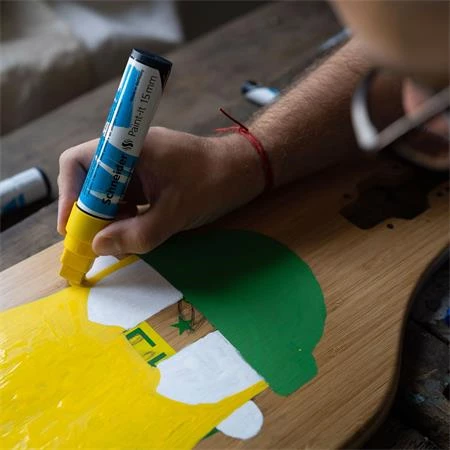 Akril marker készlet, 15 mm, SCHNEIDER Paint-It 330, 6 különböző szín
