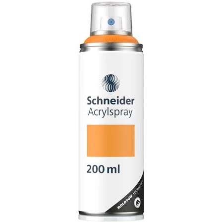 Akrilfesték spray, 200 ml, SCHNEIDER Paint-It 030, narancssárga