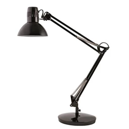 Asztali lámpa Architect fekete szín, 11W/E27 izzólámpa