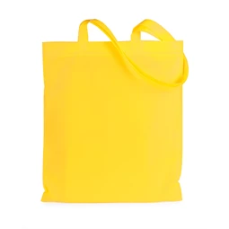 Bevásárlótáska non-woven 41x38x0,3cm, sárga, hosszú füllel