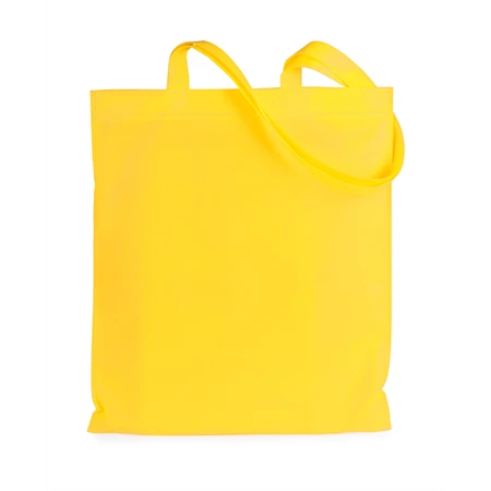 Bevásárlótáska non-woven 41x38x0,3cm, sárga, hosszú füllel