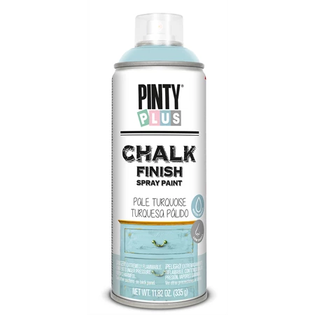 Bútorfesték spray, PINTY PLUS Chalk, 400ml fakó türkiz