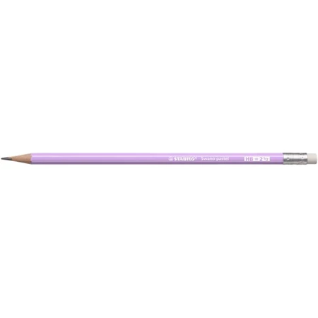 Ceruza radíros STABILO Swano HB pasztel lila színű test