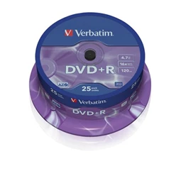 DVD+R VERBATIM 4,7 GB 16x 25db/henger
