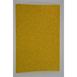 Dekorgumi A/4 2 mm glitteres, öntapadós arany