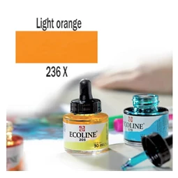 Ecoline akvarell festék koncentrátum Talens 30ml, világos narancs 236