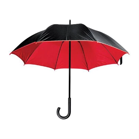 Esernyő fémvázas luxus két színű piros/fekete