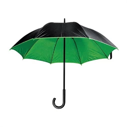 Esernyő fémvázas luxus két színű zöld/fekete