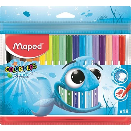 Filc készlet 18db-os MAPED Color Peps Ocean 2 mm, kimosható