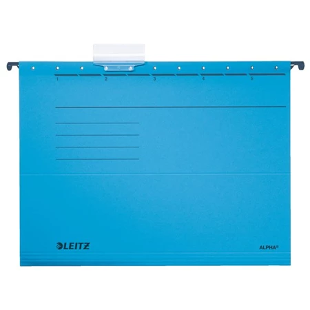 Függőmappa A/4 LEITZ Alpha Standard karton, kék