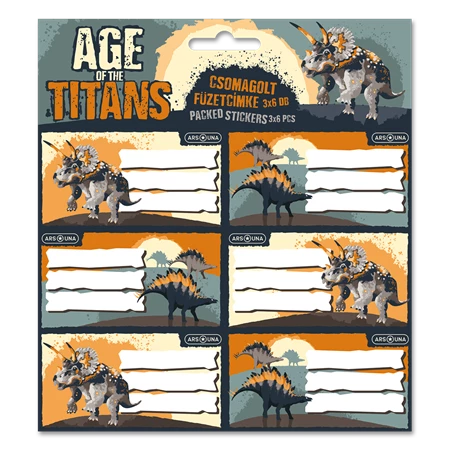Füzetcimke ARS UNA 18db-os Age of the Titans