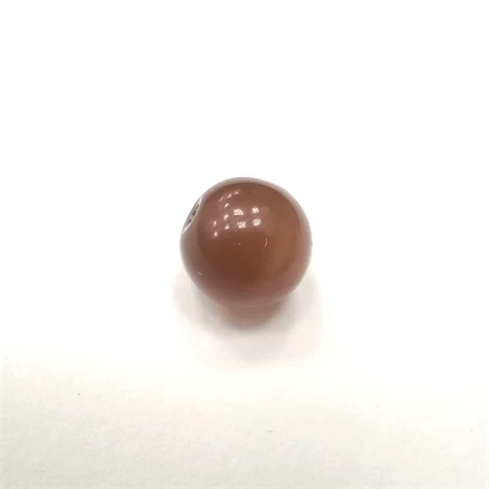 Gyöngy alkatrész- gyöngy macskaszem 10mm darabra barna
