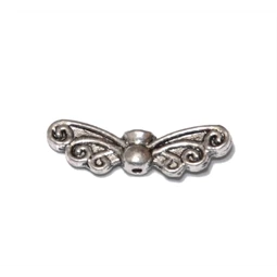 Gyöngy alkatrész medál fém angyalszárny pillangós 22x8mm ezüst