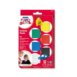 Gyurma süthető FIMO készlet Kids Color Pack 6x42 g, 6 alapszín