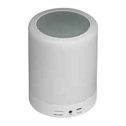 Hangszóró bluetooth váltakozó világítással, 9,6 x 12,3cm fehér