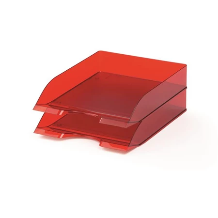 Irattálca DURABLE Basic  műanyag, áttetsző piros