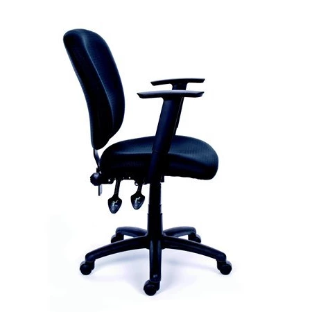 Irodai szék MAYAH Active fekete szövetborítás, fekete lábkereszt