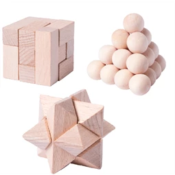 Játék fa dobozban 3 féle ügyességi játékot tartalmaz, 16.3x6x6,4 cm