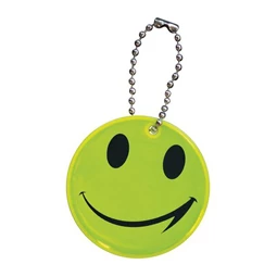 Kulcstartó Smile medál gyöngy lánccal, PVC 4,9cm
