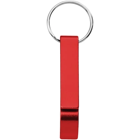 Kulcstartó fém sörnyitós, 1 x 5,5 x 1,5 cm piros