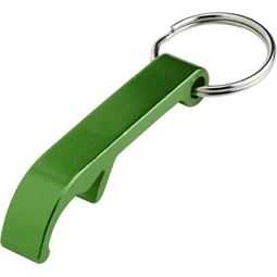 Kulcstartó fém üvegnyitós zöld