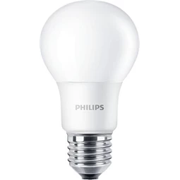 LED izzó PHILIPS E27, gömb, A60, 5W, 470lm, 4000K, "CorePro"