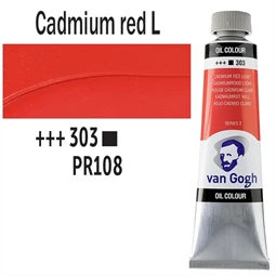 Olajfesték TALENS, VAN GOGH 40ml, Cadmium red light 303
