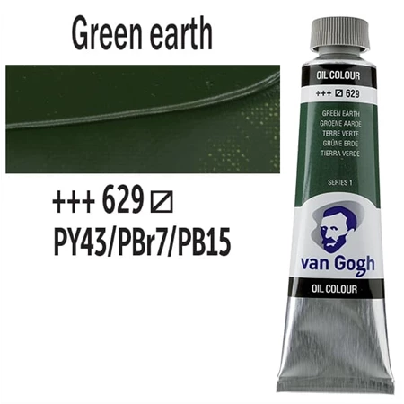 Olajfesték TALENS, VAN GOGH 40ml, Green earth 629