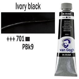 Olajfesték TALENS, VAN GOGH 40ml, Ivory black 701