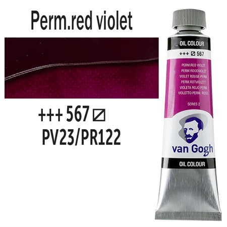 Olajfesték TALENS, VAN GOGH 40ml, Permanent red violet 567
