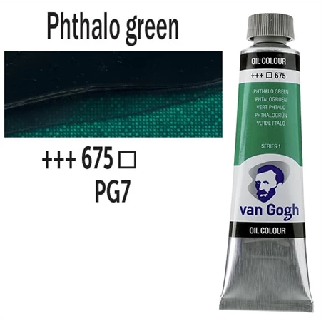 Olajfesték TALENS, VAN GOGH 40ml, Phthalo green 675