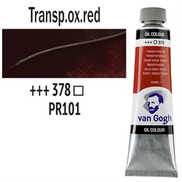 Olajfesték TALENS, VAN GOGH 40ml, Transparent oxide red 378