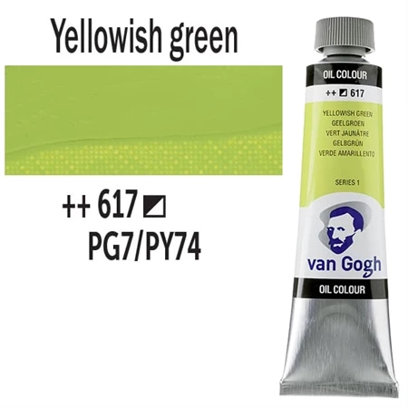 Olajfesték TALENS, VAN GOGH 40ml, Yellowish green 617