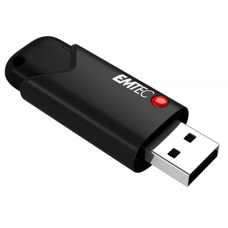 Pendrive, 32GB, USB 3.2, titkosított, EMTEC "B120 Click Secure"