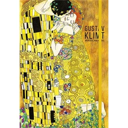 Skiccfüzet A/5 pontozott SHKOLYARYK 80 lapos keményfedeles Klimt&Van Gogh vegyes