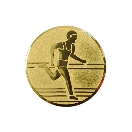 Sport érembetét 25mm atlétika futó arany