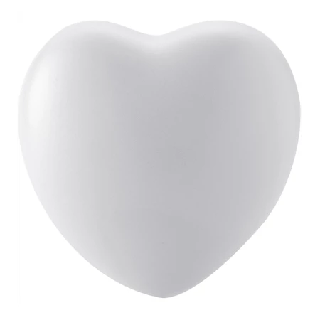 Stresszlevezető szív forma 6,5×5×7cm fehér