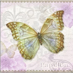 Szalvéta 33x33cm 20db/csomag Papillon, Pillangó