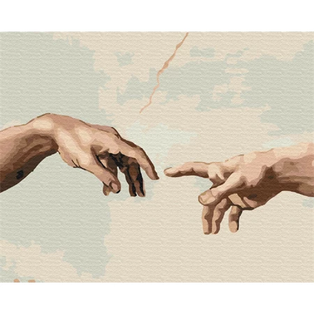 Számozott kifestő Brushme 40x50cm Ádám teremtése Michelangelo