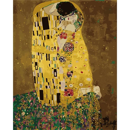 Számozott kifestő Brushme 40x50cm Klimt Kiss