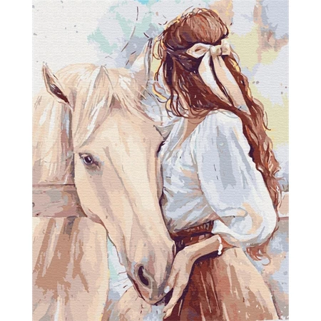 Számozott kifestő Brushme 40x50cm Ló szerelem