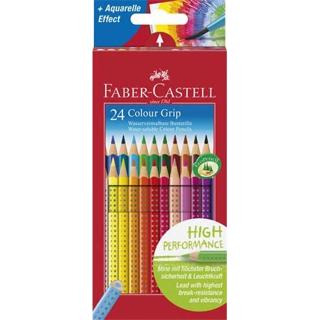 Színes ceruza készlet 24db-os FABER Grip 112424