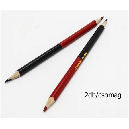 Színes ceruza postairón SAKOTA háromszögletű, vastag piros-kék 2db/csomag, jumbo