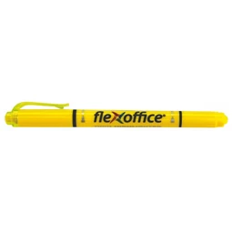 Szövegkiemelő FLEXOFFICE HL01 1,0/4,0 mm kétvégű, sárga