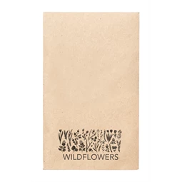 Virágmag, vadvirágmagok újrahasznosított papírzacskóban méhlegelő virágmagok, boríték: 65×105 mm