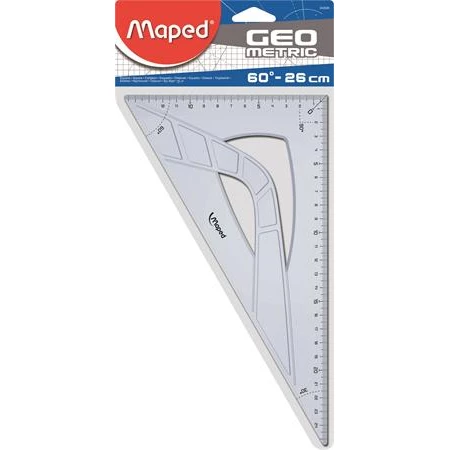 Vonalzó háromszög 60° 26 cm MAPED Graphic