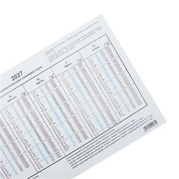 A 3516-38 TB Számfejtési naptár 2027