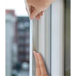 Ajtó- és ablaktömítő szalag, 9 mm x 6 m, TESA tesamoll Premium Flexible, átlátszó időjárásálló ablakrés-szigetelő