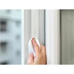 Ajtó- és ablaktömítő szalag, 9 mm x 6 m, TESA tesamoll Premium Flexible, átlátszó időjárásálló ablakrés-szigetelő