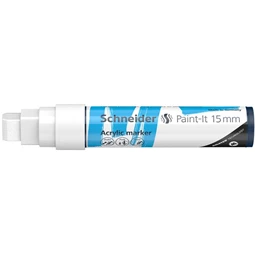 Akril marker, 15 mm, SCHNEIDER Paint-It 330, fehér